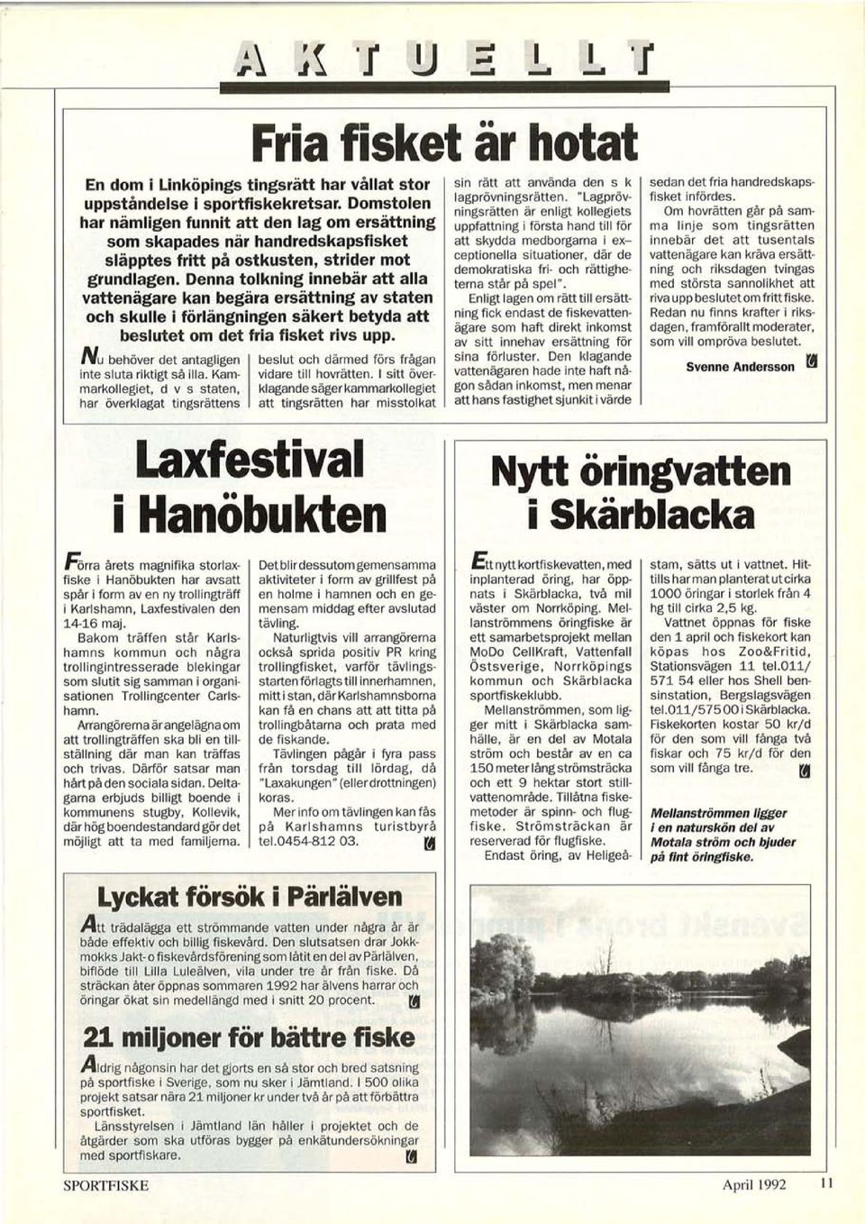Denna tolkning innebär att alla vattenägare kan begära ersättning av staten och skulle i förlängningen säkert betyda att beslutet om det fria fisket rivs upp.