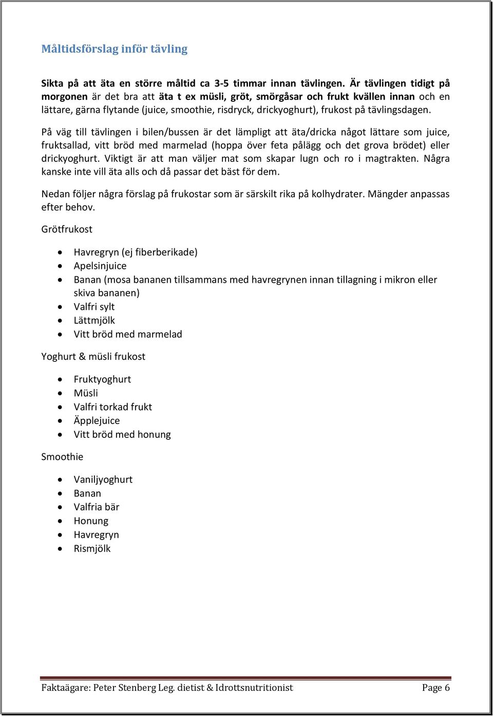 tävlingsdagen.