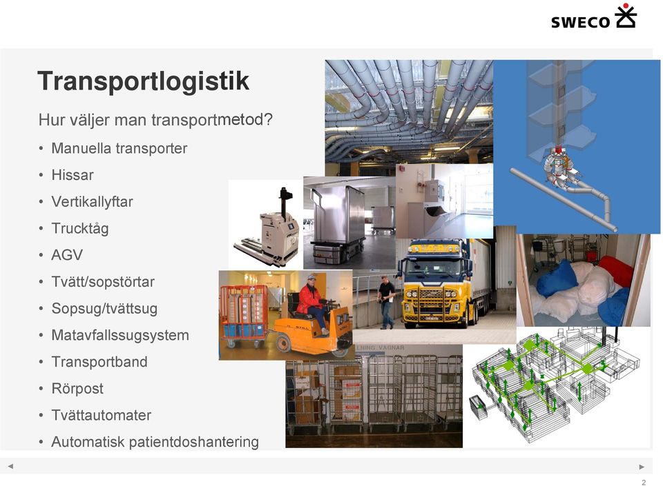 Tvätt/sopstörtar Sopsug/tvättsug Matavfallssugsystem