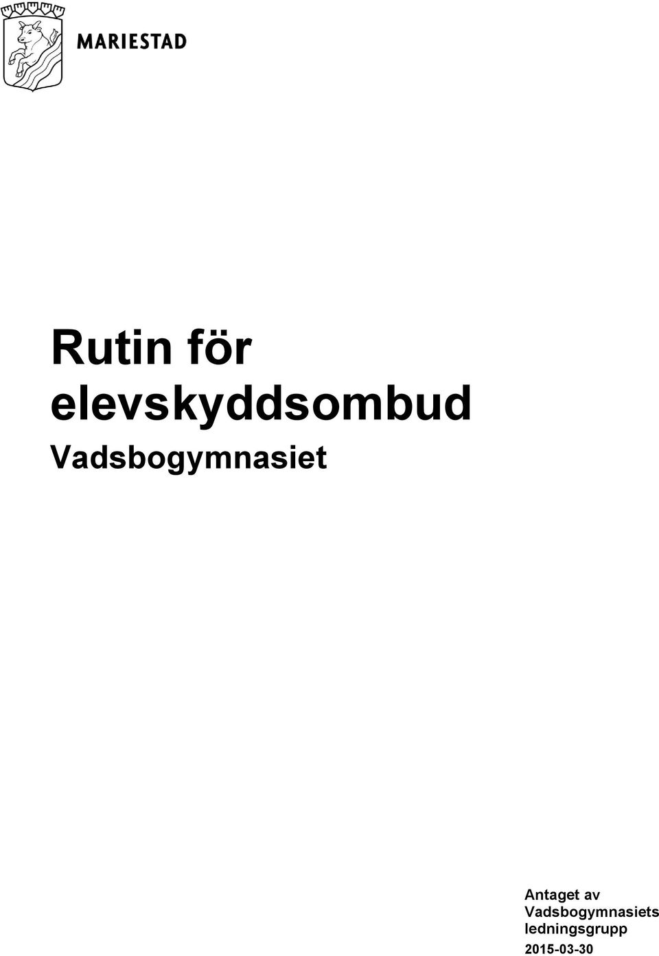 Vadsbogymnasiet Antaget