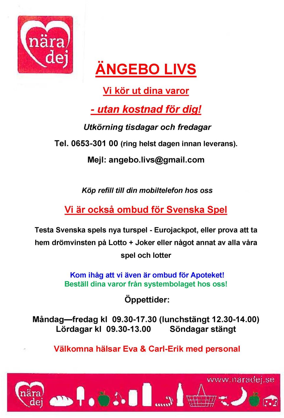 com Köp refill till din mobiltelefon hos oss Vi är också ombud för Svenska Spel Testa Svenska spels nya turspel - Eurojackpot, eller prova att ta hem