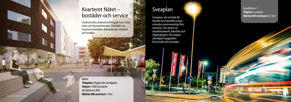 Sveaplan Sveaplan, ett område för handel och bostäder några minuters promenadväg från centrum, ska stärka sin attraktionskraft, identitet och