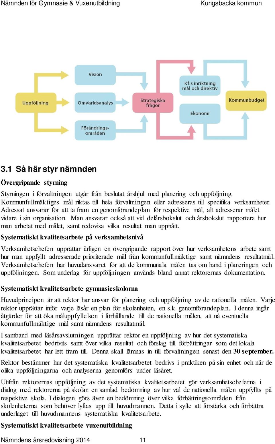 Adressat ansvarar för att ta fram en genomförandeplan för respektive mål, alt adresserar målet vidare i sin organisation.