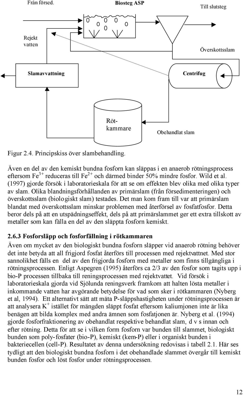 (1997) gjorde försök i laboratorieskala för att se om effekten blev olika med olika typer av slam.