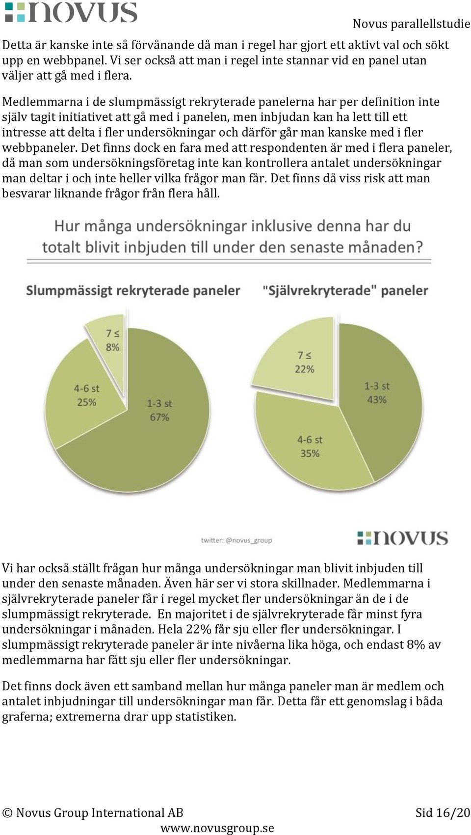 och därför går man kanske med i fler webbpaneler.