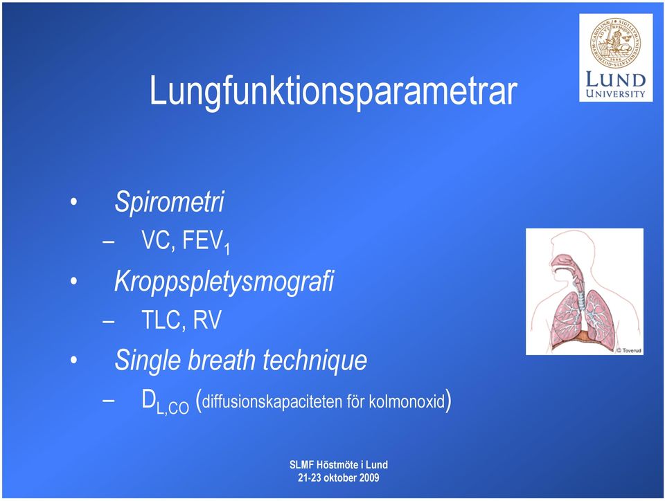 RV Single breath technique D L,CO