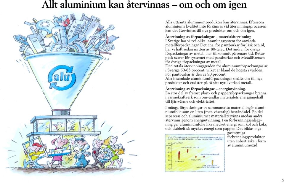 Återvinning av förpackningar materialåtervinning I Sverige har vi två olika insamlingssystem för använda metallförpackningar.