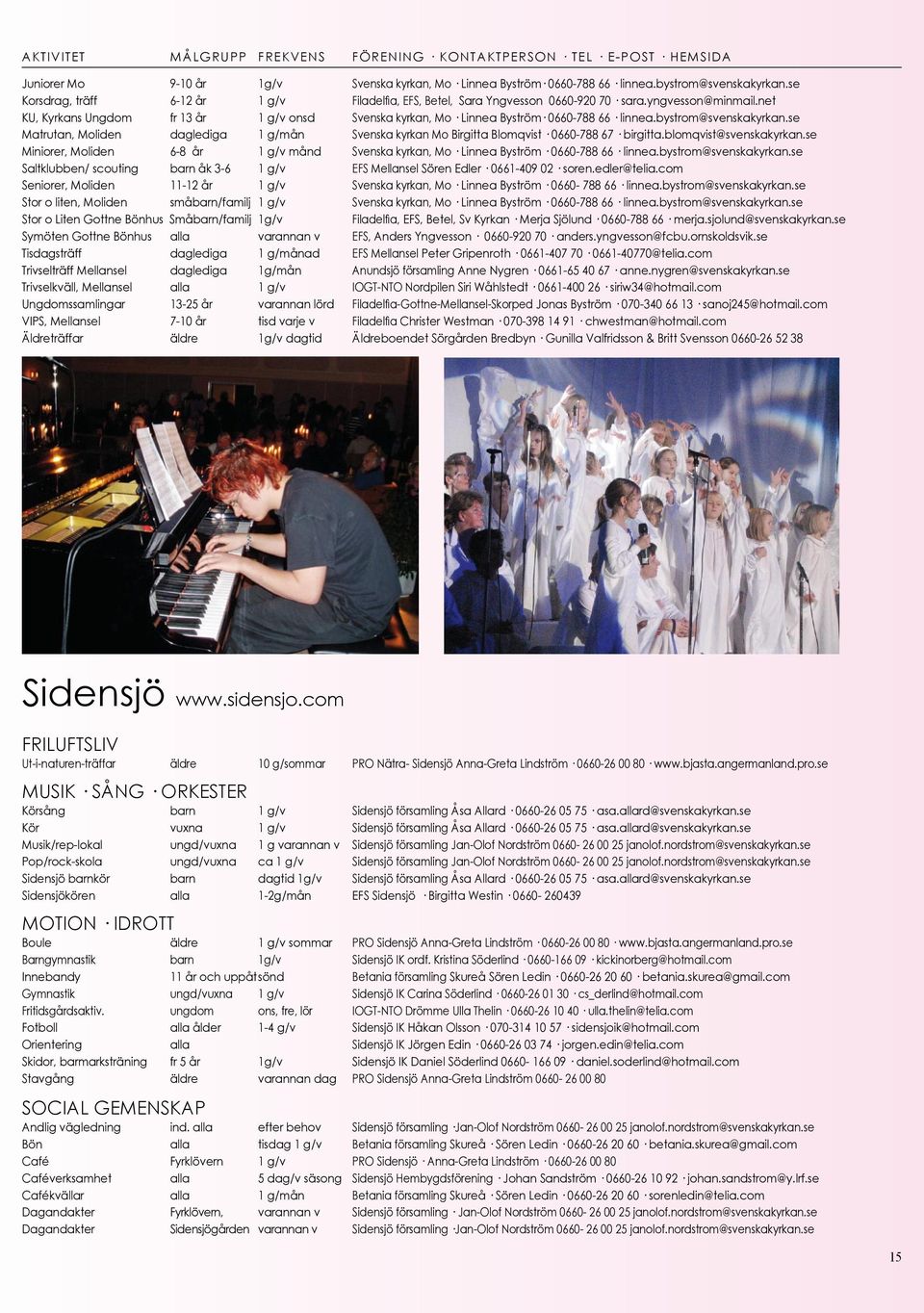 se Matrutan, Moliden daglediga 1 g/mån Svenska kyrkan Mo Birgitta Blomqvist 0660-788 67 birgitta.blomqvist@svenskakyrkan.