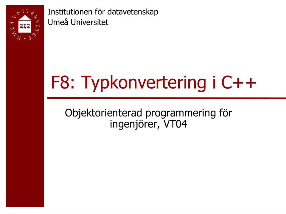 Typkonvertering i C++