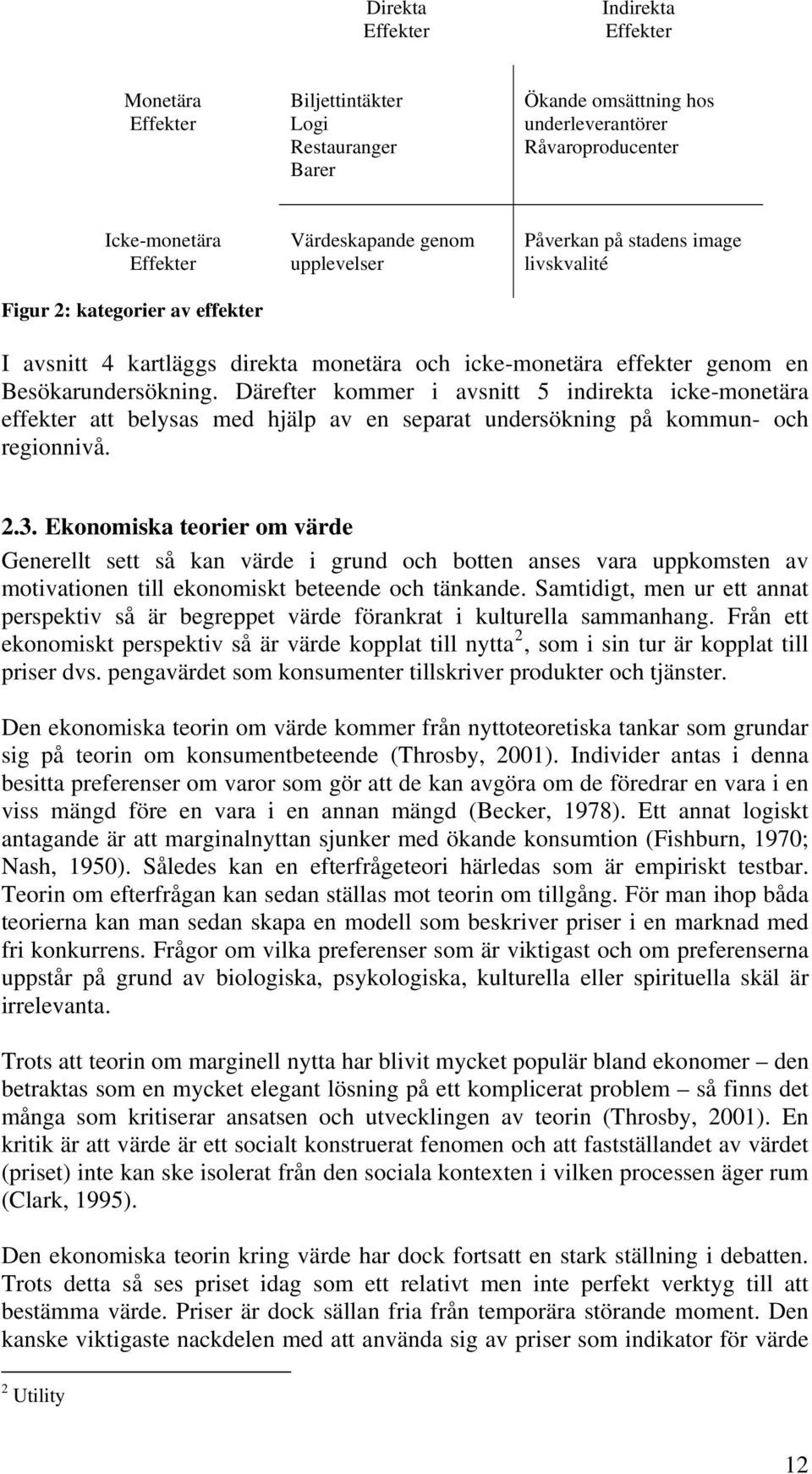 Därefter kommer i avsnitt 5 indirekta icke-monetära effekter att belysas med hjälp av en separat undersökning på kommun- och regionnivå. 2.3.