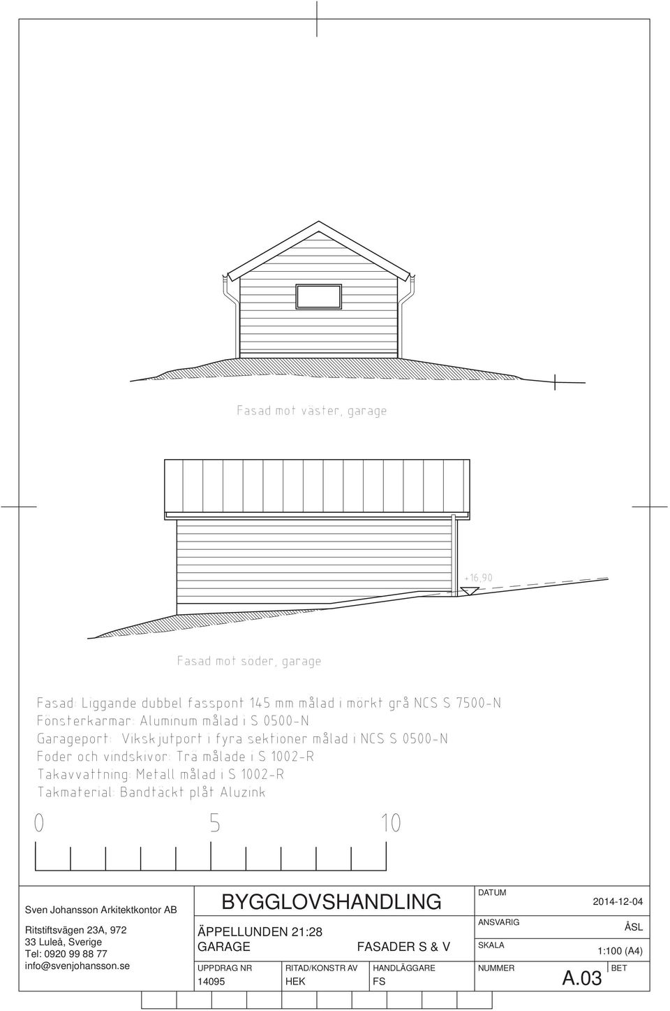 Aluzink Sven Johansson Arkitektkontor AB Ritstiftsvägen 23A, 972 33 Luleå, Sverige Tel: 0920 99 88 77 info@svenjohansson.