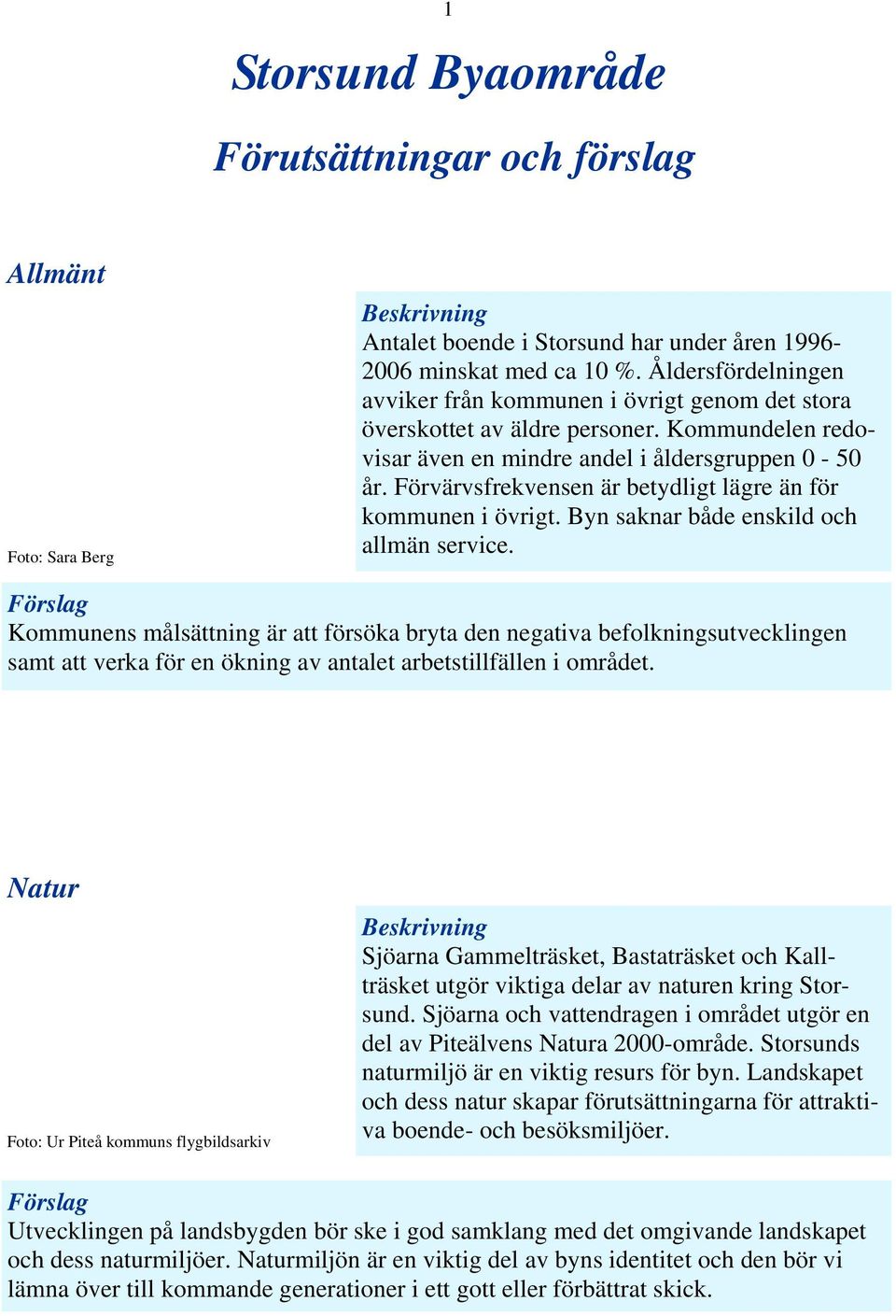 Förvärvsfrekvensen är betydligt lägre än för kommunen i övrigt. Byn saknar både enskild och allmän service.