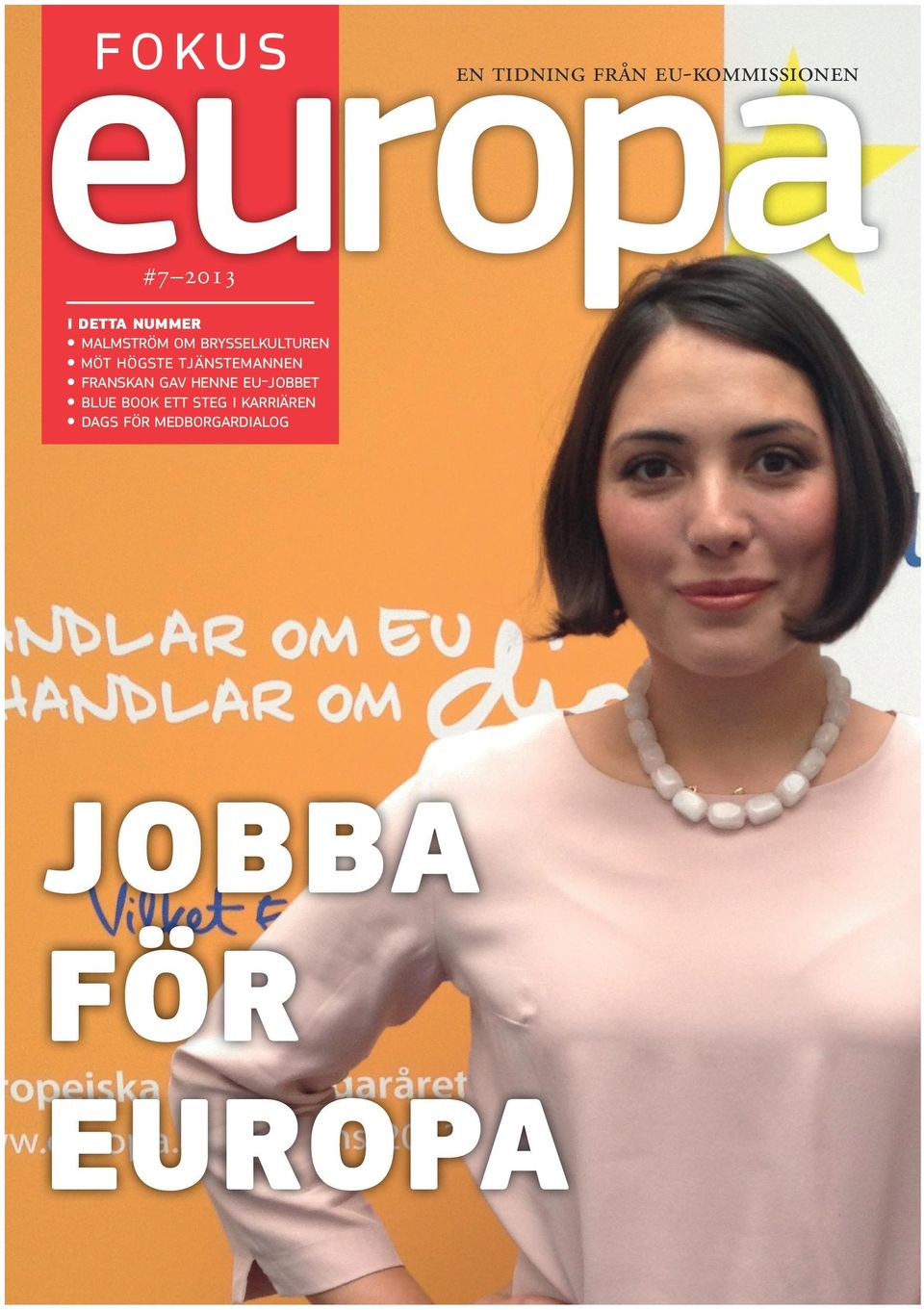 tjänstemannen franskan gav henne eu-jobbet blue book ett