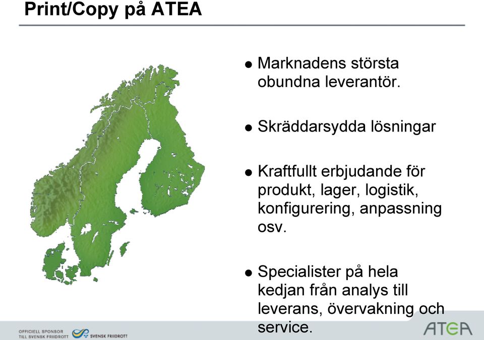 lager, logistik, konfigurering, anpassning osv.