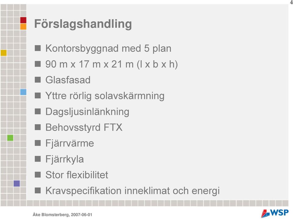 Dagsljusinlänkning Behovsstyrd FTX Fjärrvärme Fjärrkyla