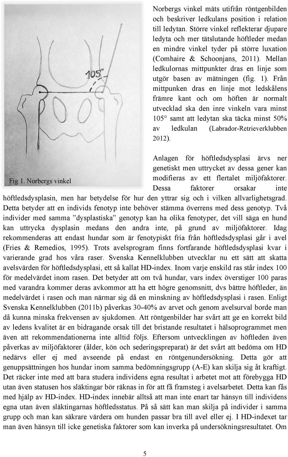 Mellan ledkulornas mittpunkter dras en linje som utgör basen av mätningen (fig. 1).