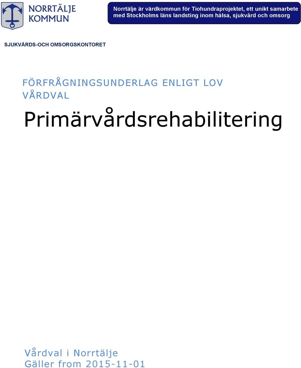 Primärvårdsrehabilitering