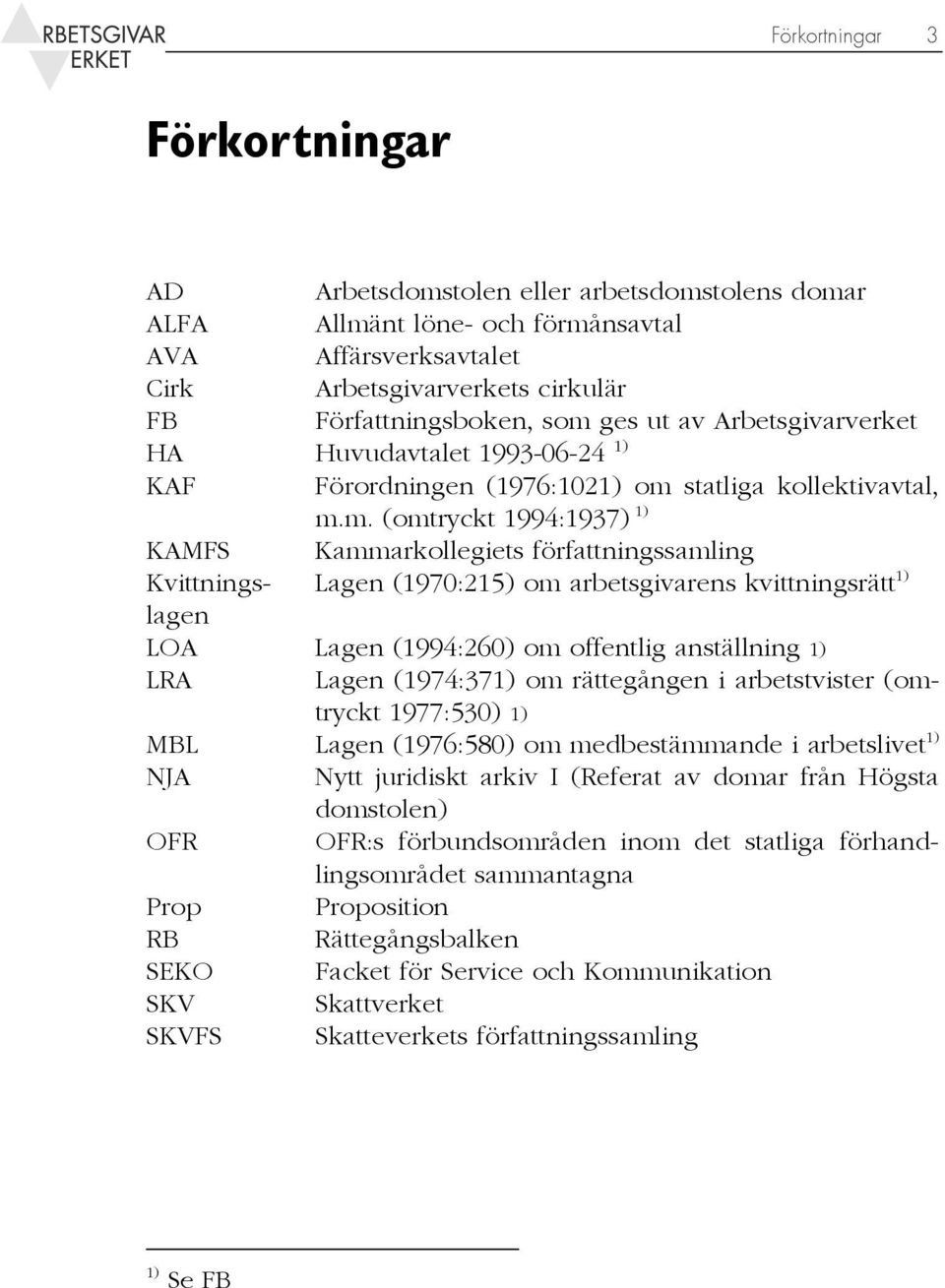 statliga kollektivavtal, m.