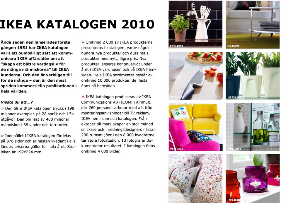 Nya skapa ett bättre vardagsliv för produkter lanseras kontinuerligt under de många människorna till IKEA året i IKEA varuhusen och på IKEA hem- kunderna. Och den är verkligen till sidan.