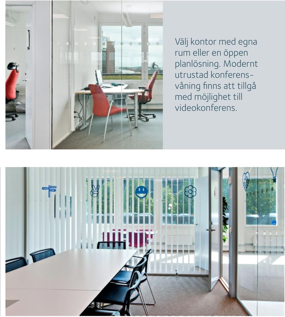 Modernt utrustad konferensvåning