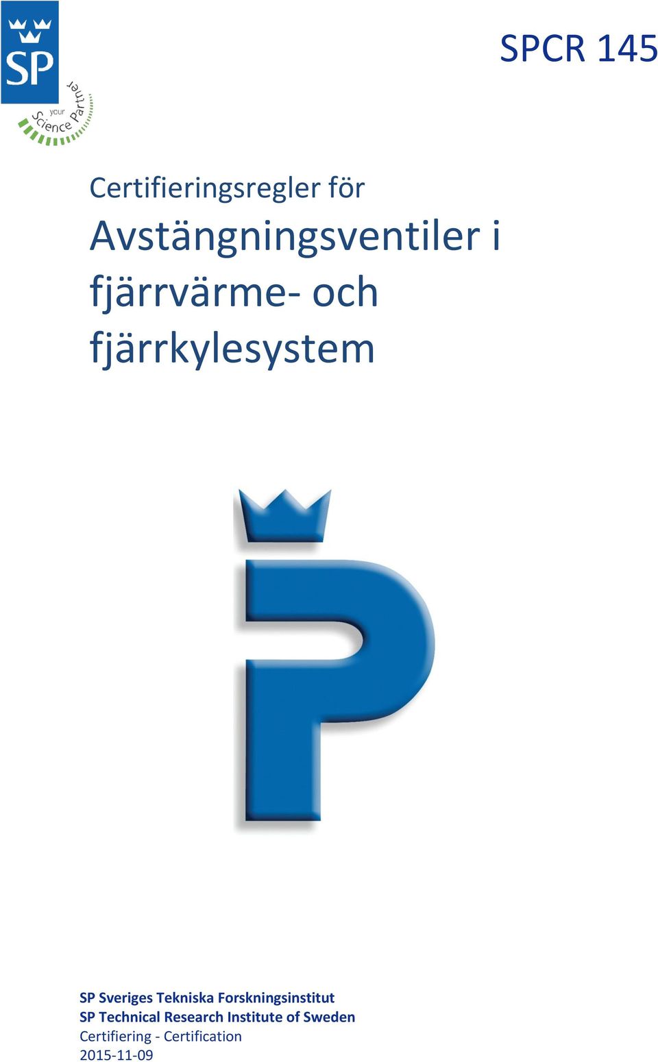 fjärrkylesystem SP Sveriges Tekniska