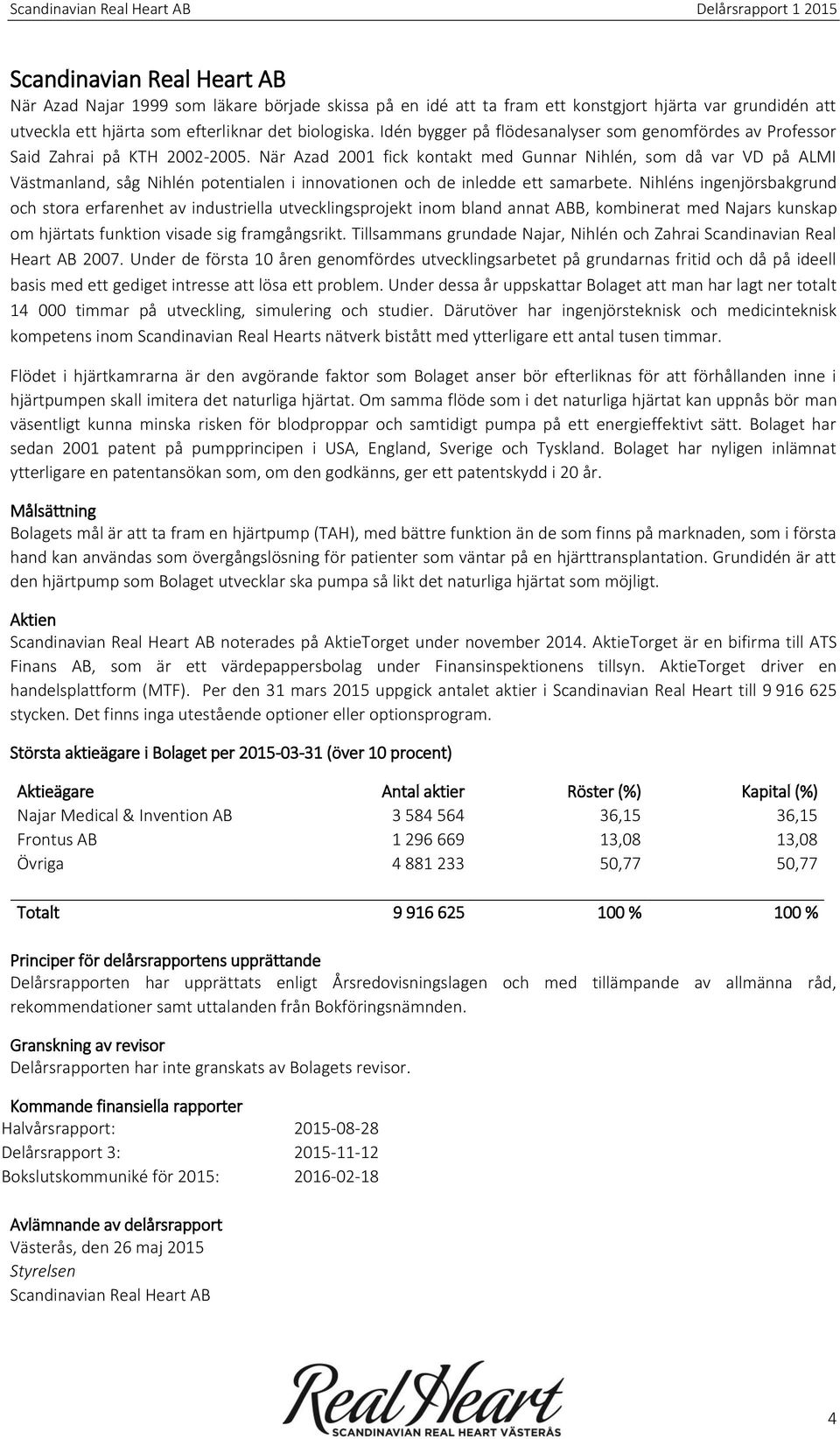 När Azad 2001 fick kontakt med Gunnar Nihlén, som då var VD på ALMI Västmanland, såg Nihlén potentialen i innovationen och de inledde ett samarbete.