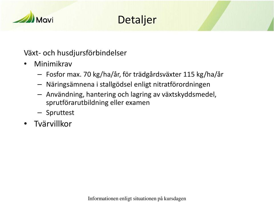 stallgödsel enligt nitratförordningen Användning, hantering och