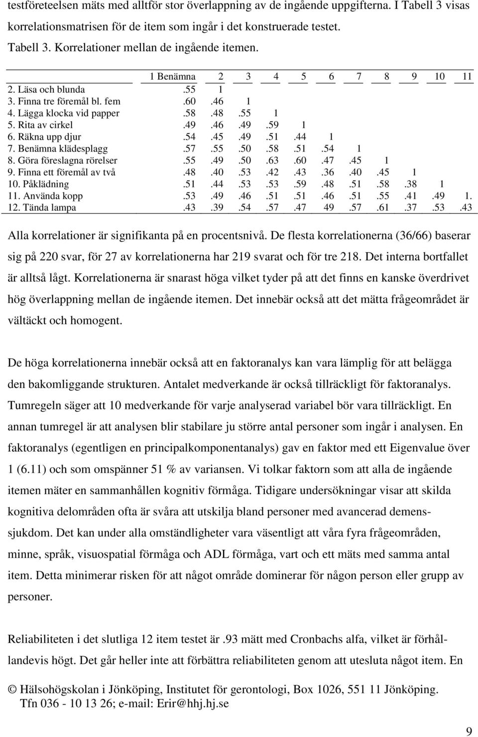 Benämna klädesplagg.57.55.50.58.51.54 1 8. Göra föreslagna rörelser.55.49.50.63.60.47.45 1 9. Finna ett föremål av två.48.40.53.42.43.36.40.45 1 10. Påklädning.51.44.53.53.59.48.51.58.38 1 11.