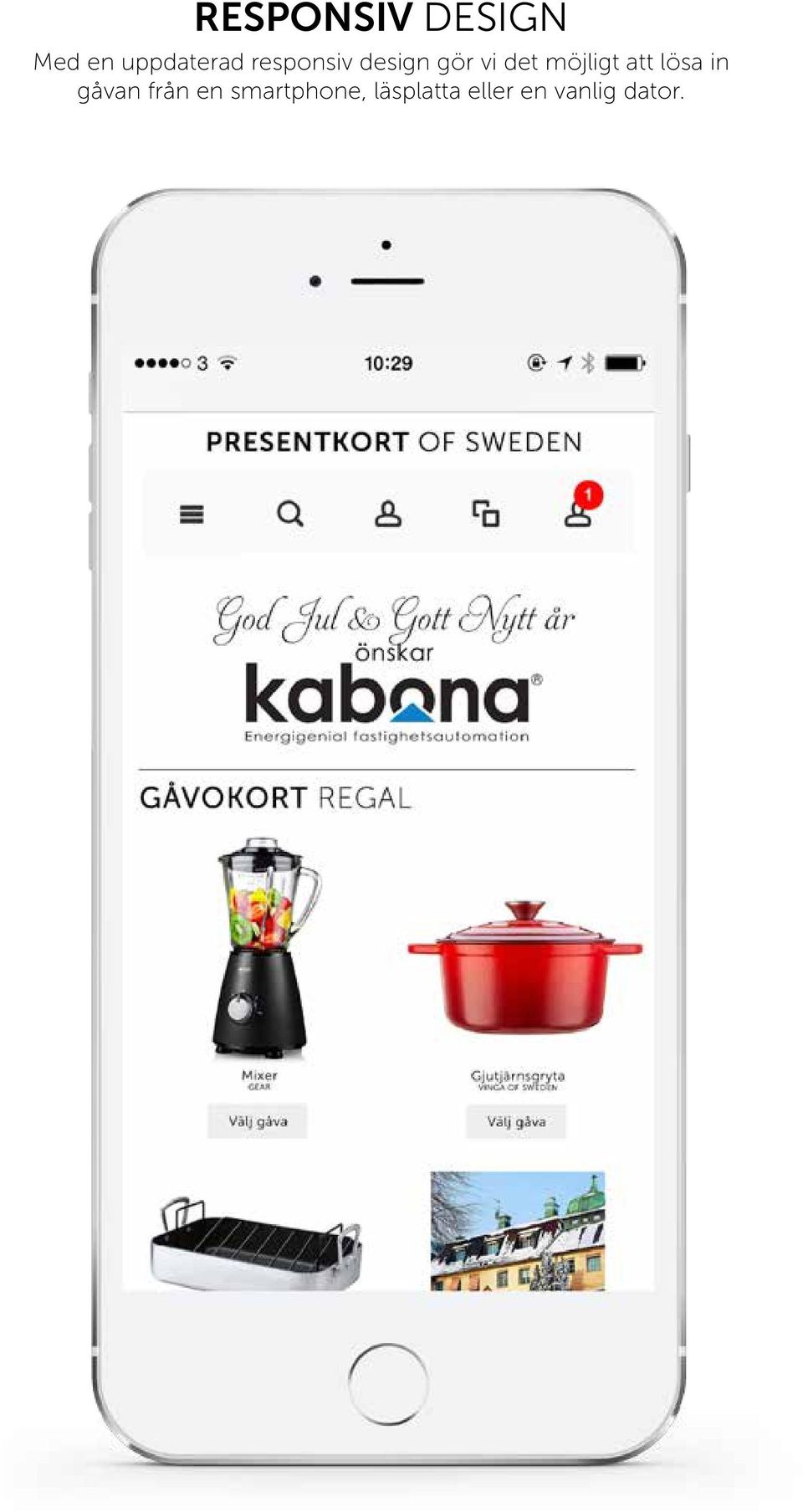 att lösa in gåvan från en