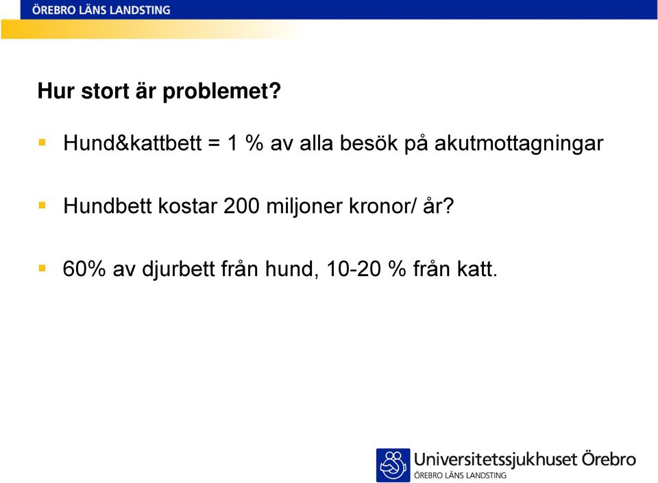 akutmottagningar Hundbett kostar 200