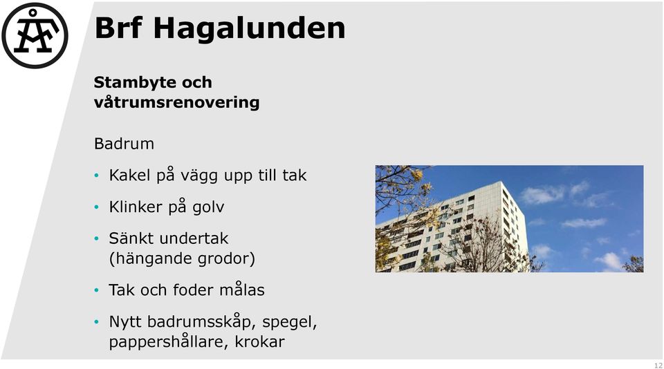 Sänkt undertak (hängande grodor) Tak och foder