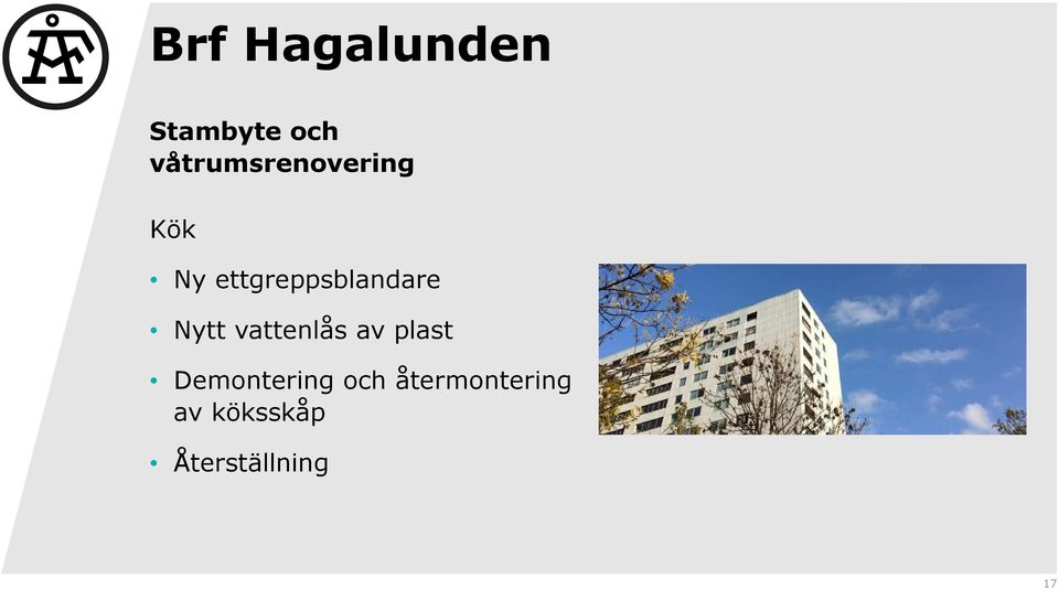 ettgreppsblandare Nytt vattenlås av