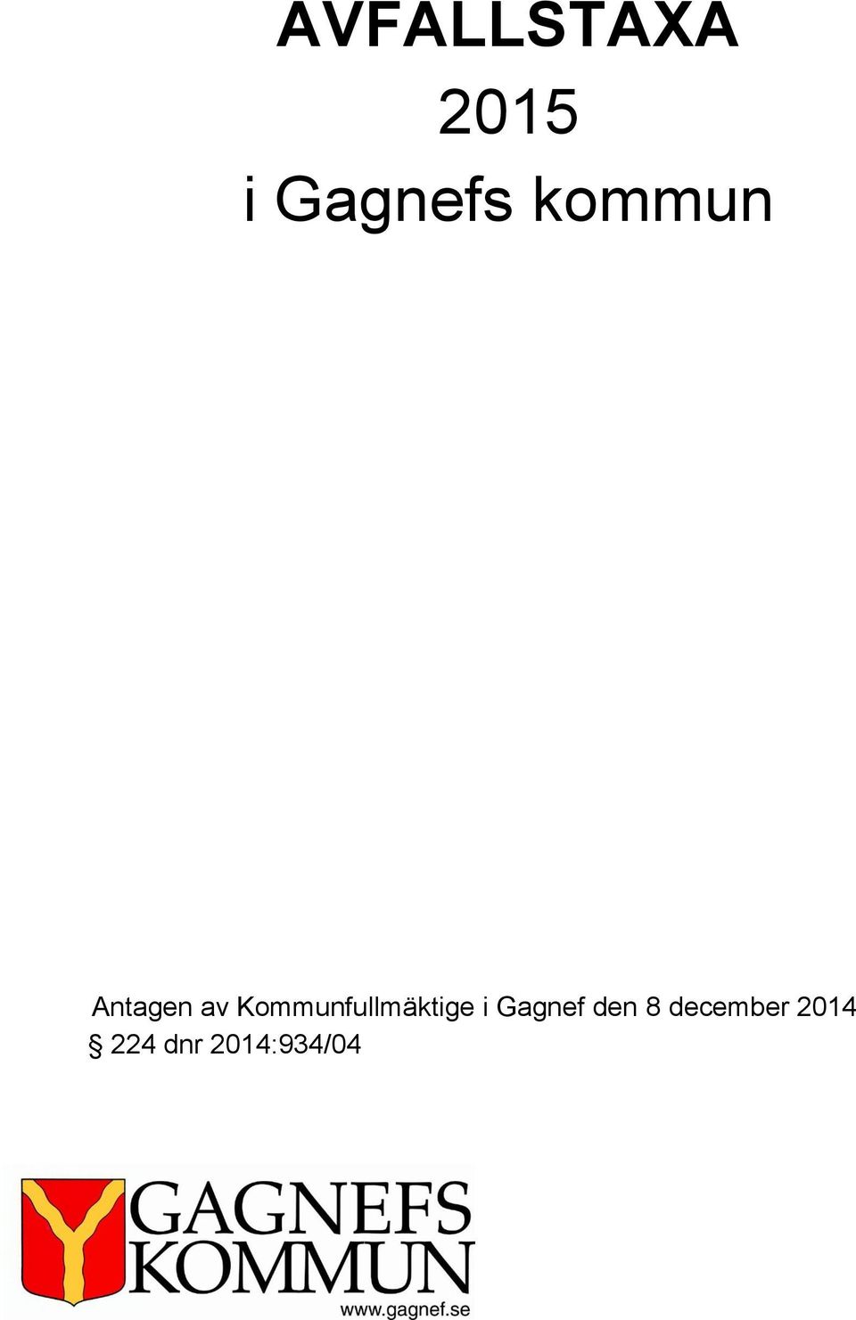 Kommunfullmäktige i Gagnef