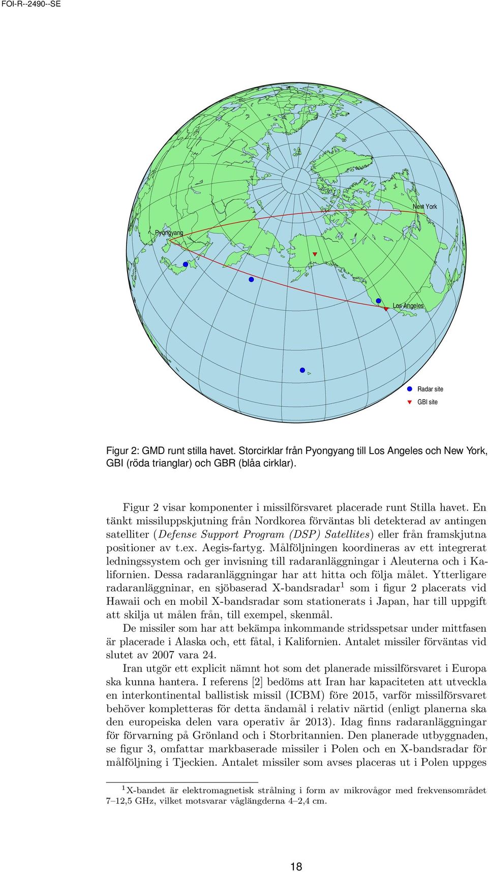 En tänkt missiluppskjutning från Nordkorea förväntas bli detekterad av antingen satelliter (Defense Support Program (DSP) Satellites) eller från framskjutna positioner av t.ex. Aegis-fartyg.