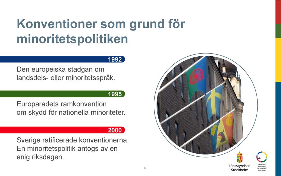 1995 Europarådets ramkonvention om skydd för nationella minoriteter.