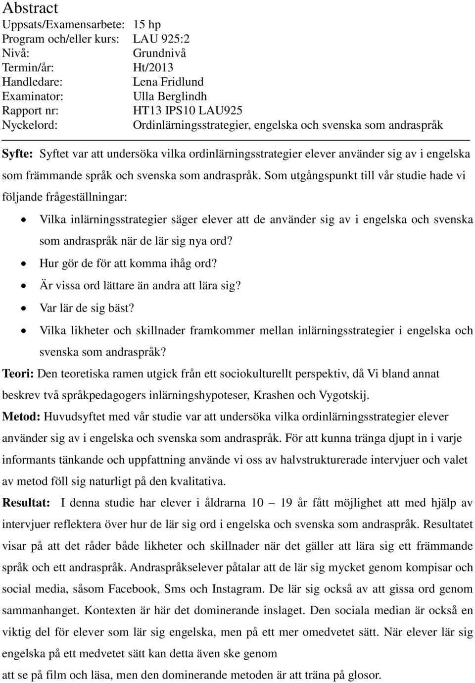 som andraspråk.