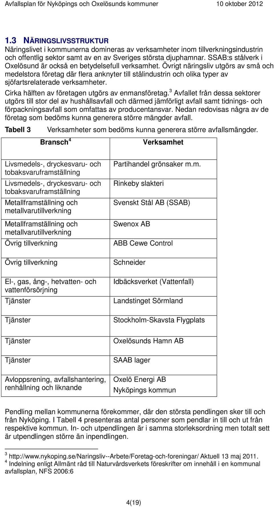 Övrigt näringsliv utgörs av små och medelstora företag där flera anknyter till stålindustrin och olika typer av sjöfartsrelaterade verksamheter. Cirka hälften av företagen utgörs av enmansföretag.