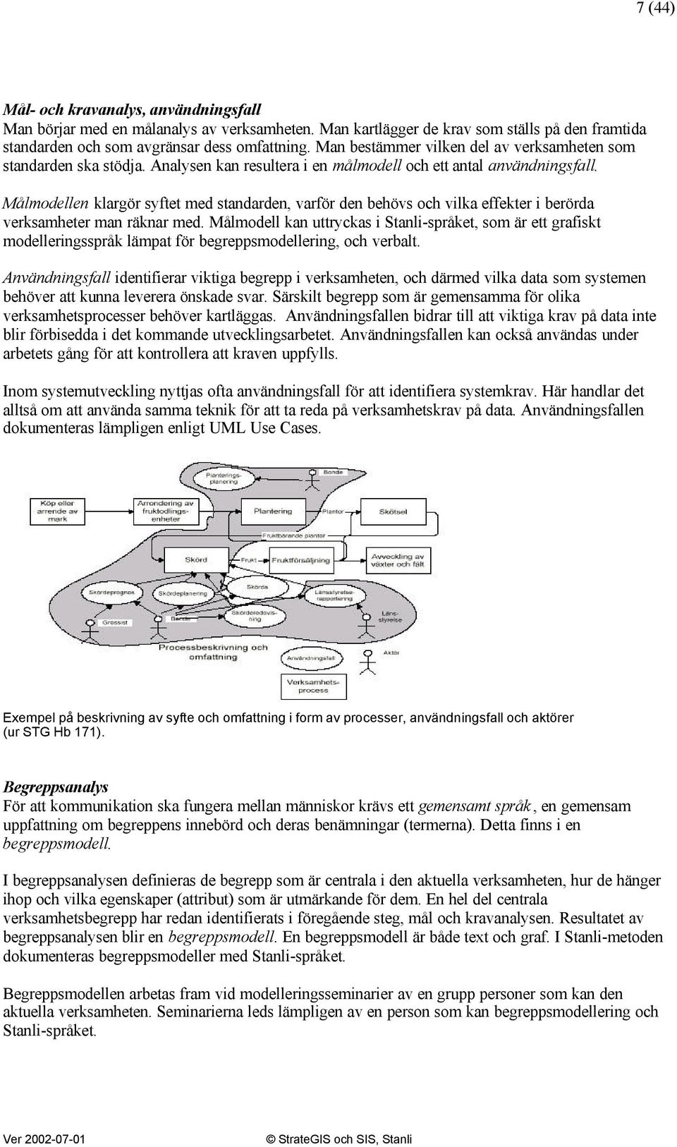 Målmodellen klargör syftet med standarden, varför den behövs och vilka effekter i berörda verksamheter man räknar med.