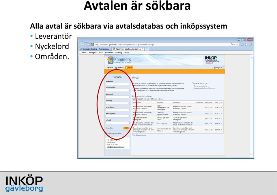 avtalsdatabas och