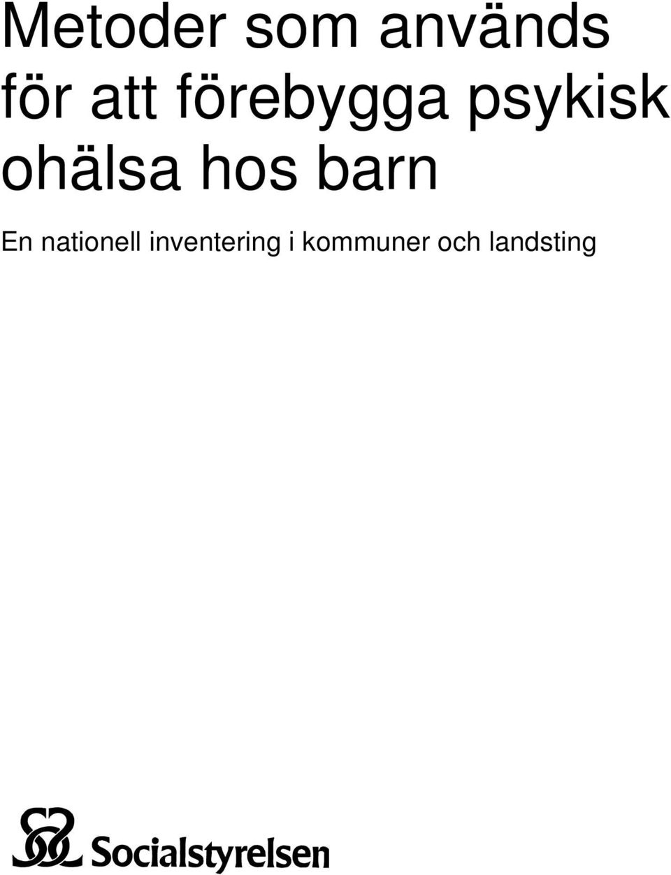 hos barn En nationell