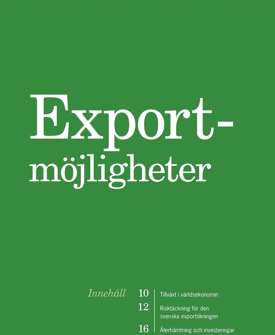 Risktäckning för den svenska