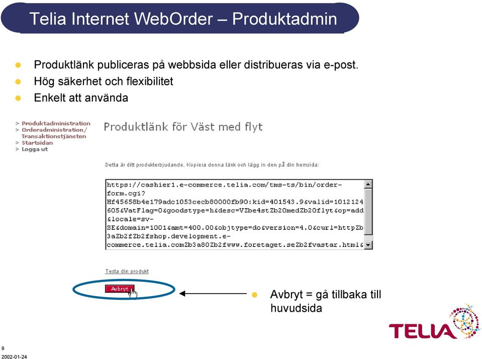 distribueras via e-post.