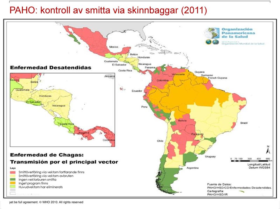 fortfarande finns Smittöverföring via vektorn avbruten Ingen