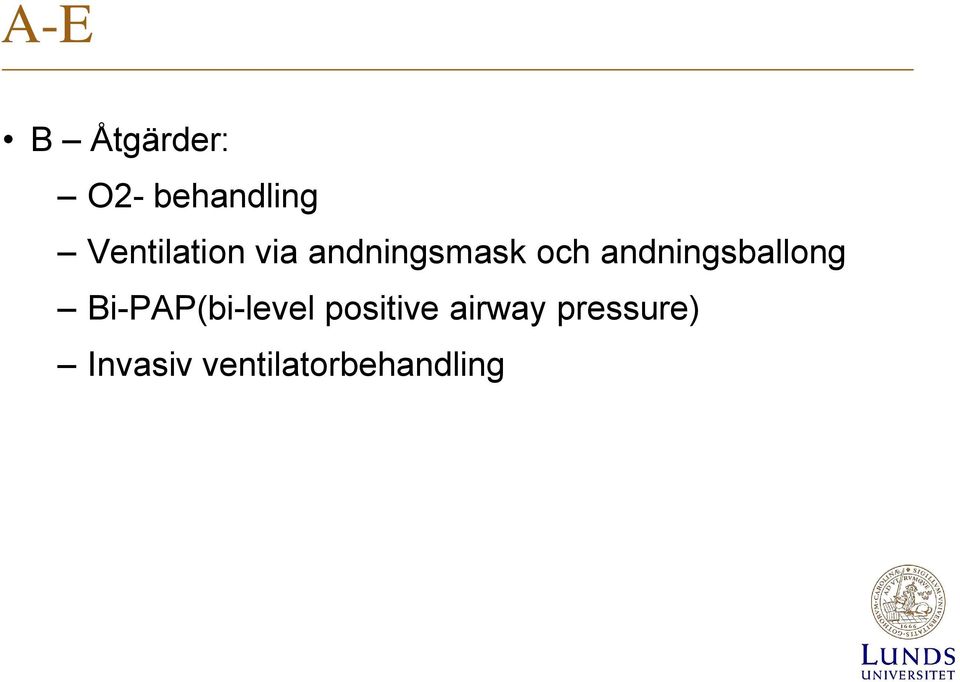 andningsballong Bi-PAP(bi-level