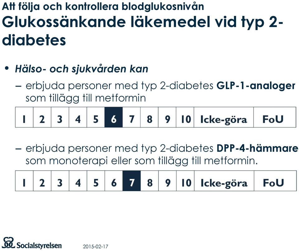 2-diabetes GLP-1-analoger som tillägg till metformin erbjuda personer