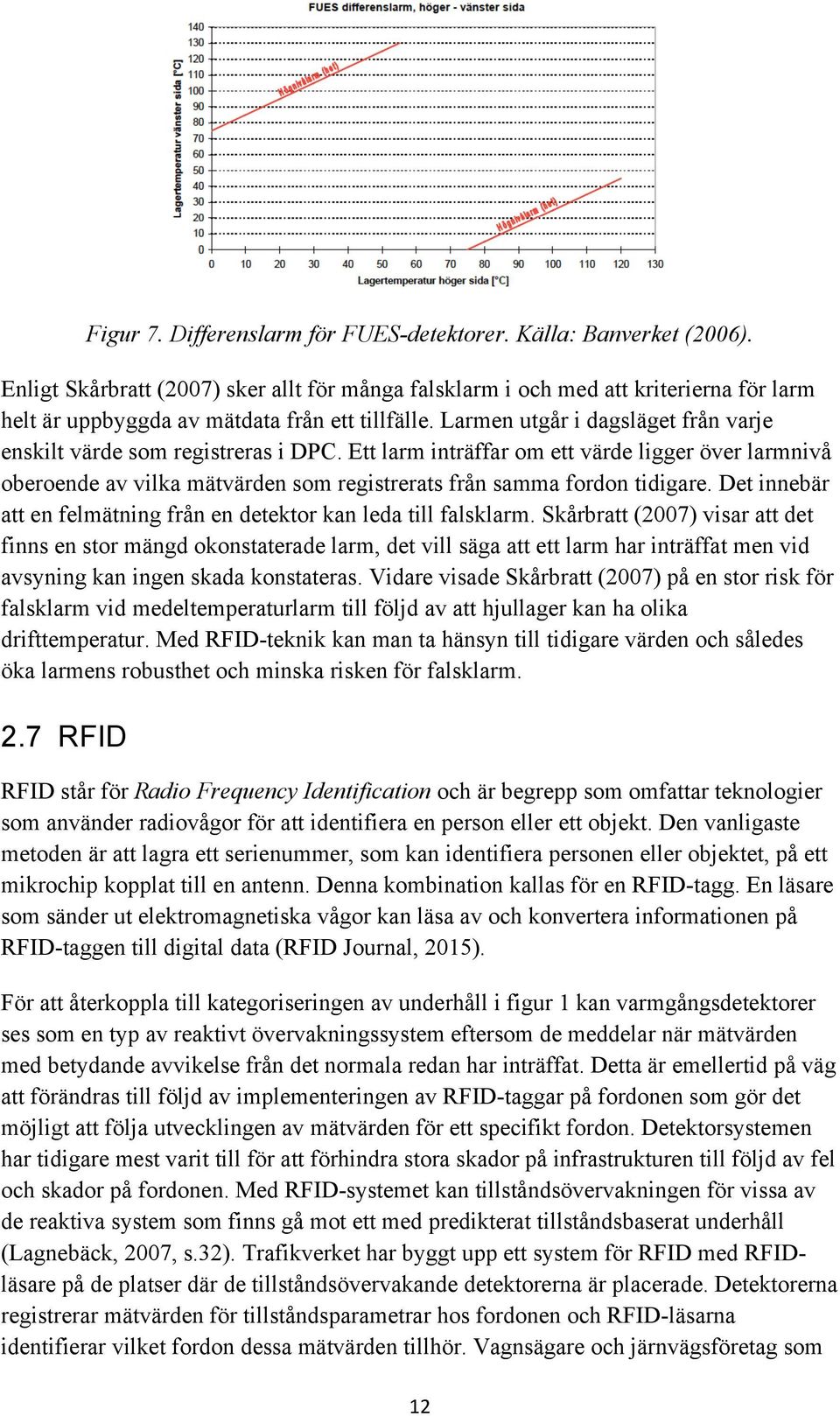 Larmen utgår i dagsläget från varje enskilt värde som registreras i DPC. Ett larm inträffar om ett värde ligger över larmnivå oberoende av vilka mätvärden som registrerats från samma fordon tidigare.