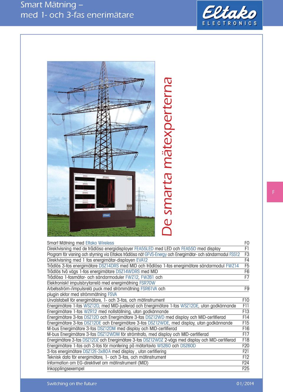 och trådlösa 1-fas energimätare sändarmodul FWZ14 Trådlös två vägs 1-fas energimätare DSZ14WDRS med MID Trådlösa 1-fasmätar- och sändarmoduler FWZ12, FWZ61 och Elektroniskt impulsbrytarrelä med