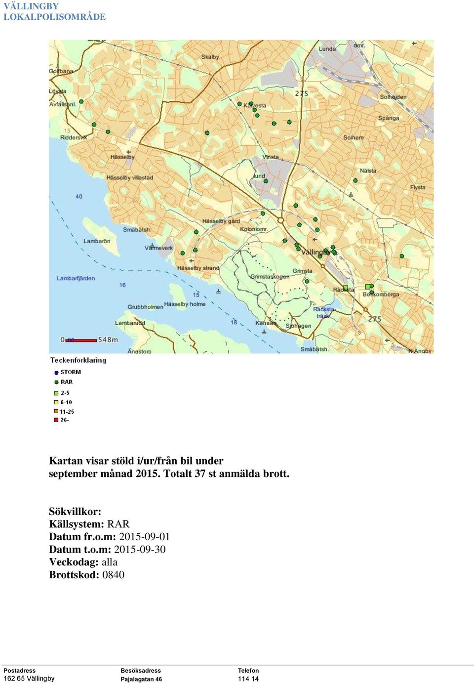 Sökvillkor: Källsystem: RAR Datum fr.o.m: 2015-09-01 Datum t.