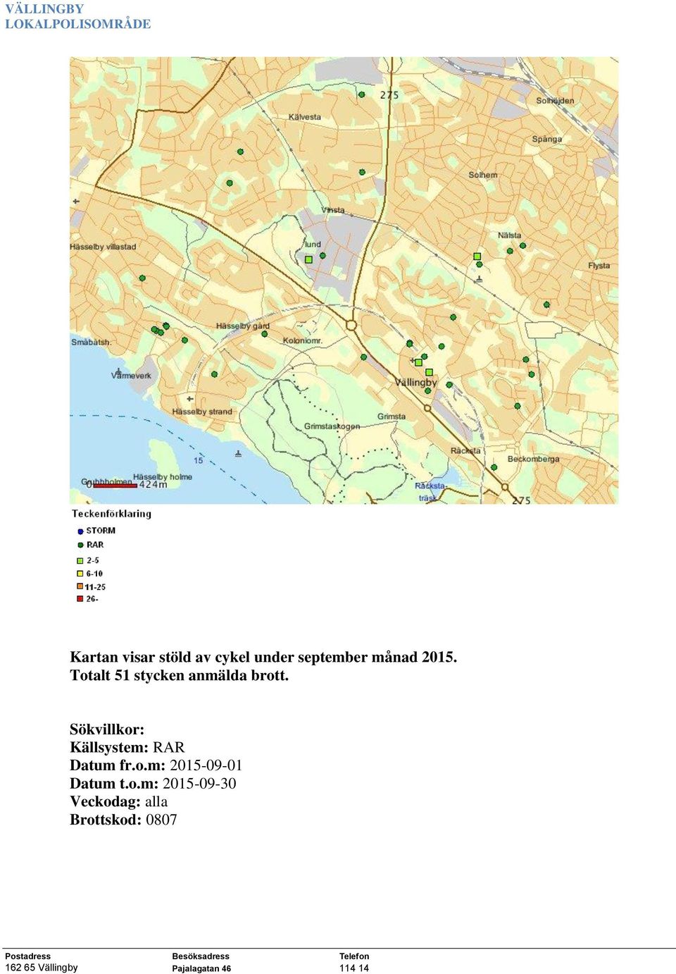 Sökvillkor: Källsystem: RAR Datum fr.o.m: 2015-09-01 Datum t.