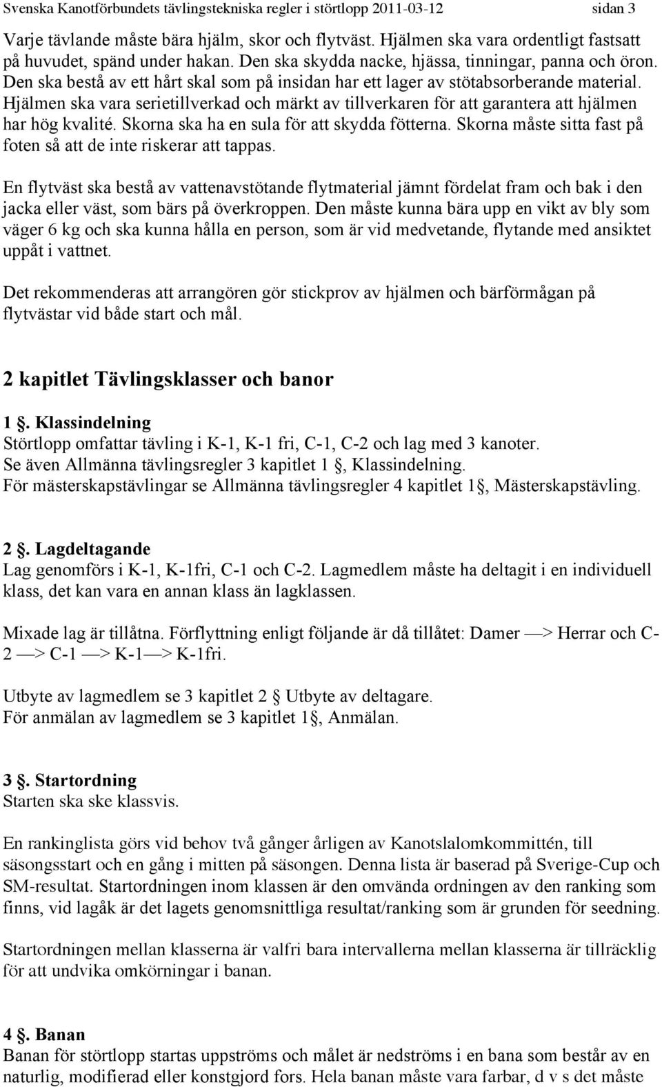 Tävlingstekniska regler Störtlopp - PDF Gratis nedladdning